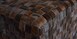 Ashton Leather Hide Woven Ottoman